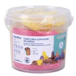Manualidedos Cubo Crea con Slime de Arena