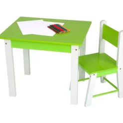 Manualidedos Mesa con Silla de Madera