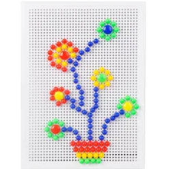 Manualidedos Mosaico Con Clavijas