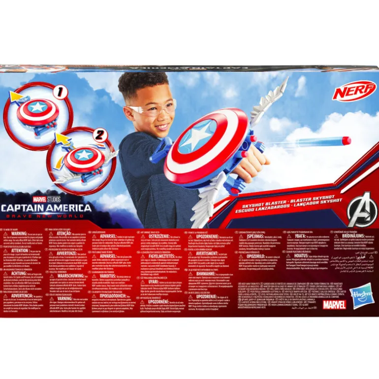 Marvel Capitán América Escudo Lanzadardos Nerf