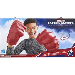 Marvel Capitán América Puños Gamma Destructores Hulk Rojo