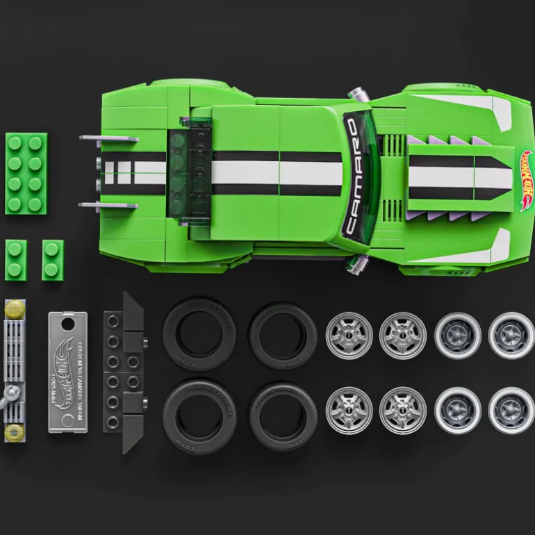 Mattel Brick Shop Hot Wheels Custom 68 Camaro Speed Series, 289 piezas