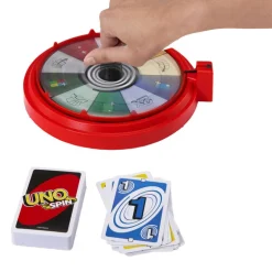Mattel Games UNO Spin Juego de Cartas con Ruleta