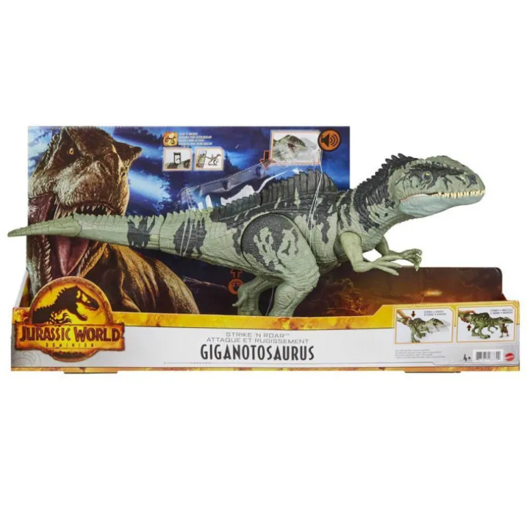 Mattel Jurassic World Dominion Strike N' Roar Gigantosaurus