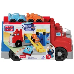 MEGA BOLCKS First Builders Conjunto de Construcción de Bloques Camión de Carreras
