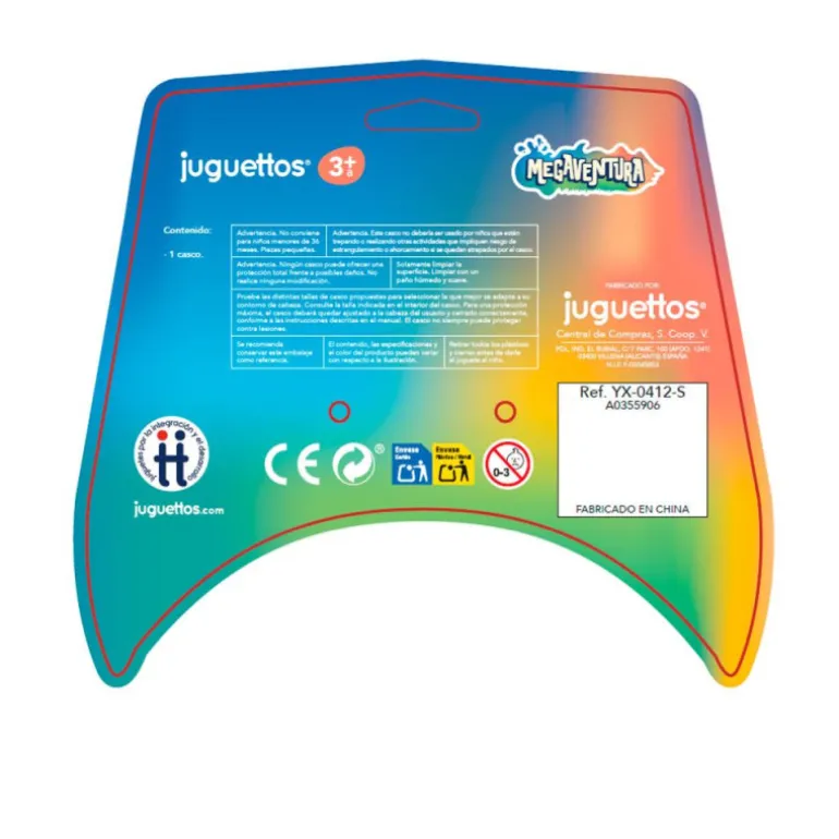 Megaventura Casco Monopatín Negro Talla S