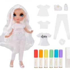 MGA Rainbow High Color & Create Muñeca Ojos Azules