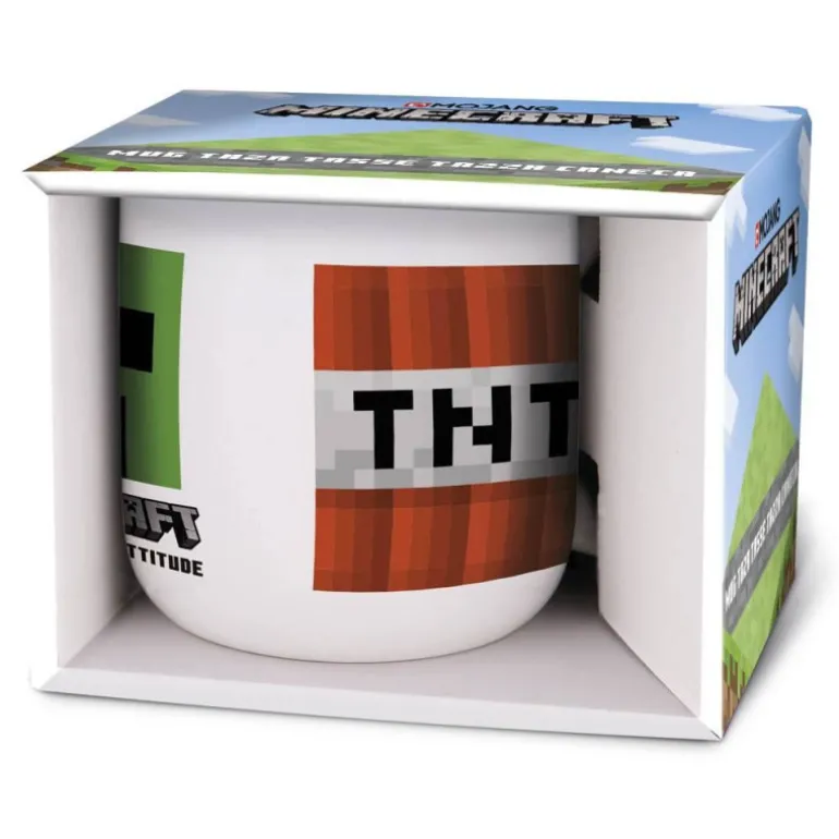 Minecraft Taza Cerámica Desayuno 400 ml