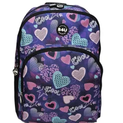Mochila Grande con Cantoneras de Goma B4U Hearts