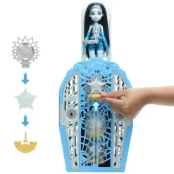 Monster High Conjunto de Juego de Frankie Stein de Skulltimate Secrets Hauntlywood Mysteries