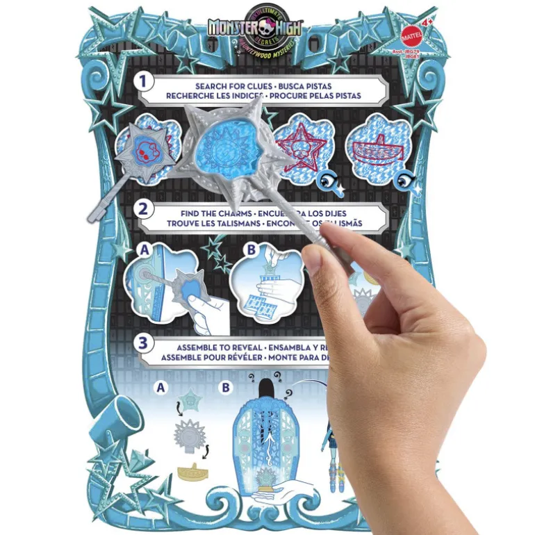 Monster High Conjunto de Juego de Frankie Stein de Skulltimate Secrets Hauntlywood Mysteries