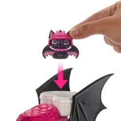 Monster High Draculaura con Moto Vampirística y Mascota