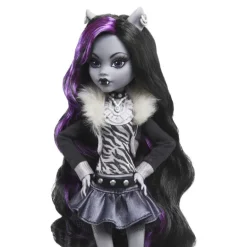 Monster High Muñeca Clawdeen Wolf en Blanco y Negro con Pósteres