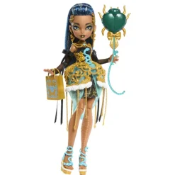 Monster High Muñeca Cleo de Nile de la Colección Cumplespantos con Vestido de Fiesta