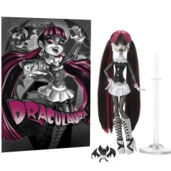 Monster High Muñeca Draculaura en Blanco y Negro con Pósteres