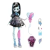 Monster High Muñeca Frankie Stein de la Colección Cumplespantos con Vestido de Fiesta Negro