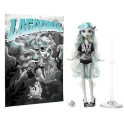Monster High Muñeca Lagoona Blue en Blanco y Negro con Pósteres