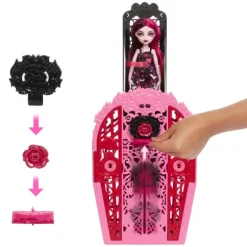 Monster High Skulltimate Secrets Jardín Misterioso Draculaura Conjunto de Muñeca y Accesorios
