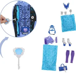 Monster High Skulltime Abbey Bominable Muñeca con Armario