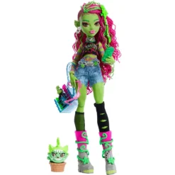 Monster High Venus McFlytrap Muñeca con su Mascota Chewlian