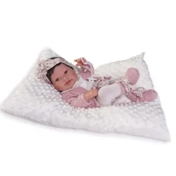 Muñecas Antonio Juan Recién Nacida Pipa con Pendientes y Cojín Algodón