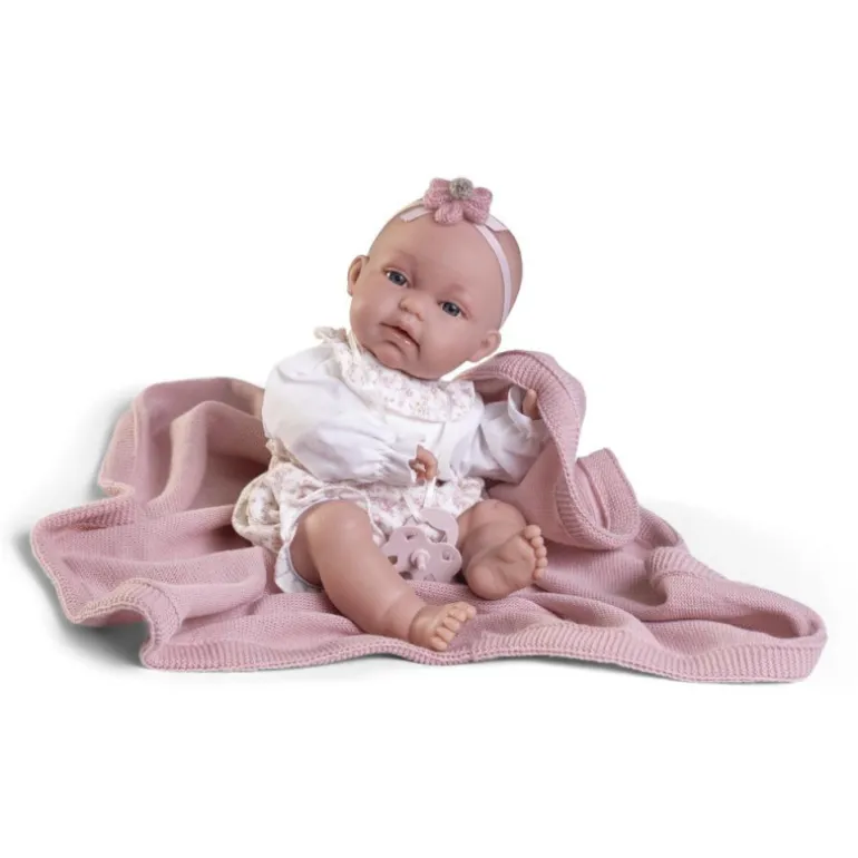 Muñecas Antonio Juan Recién Nacida Baby Toneta Posturitas con Mantita
