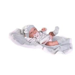 Muñecas Antonio Juan Recién Nacida Baby Toneta con Toquilla de Punto