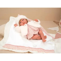 Muñecas Arias Andie Rosa con Manta 40 cm