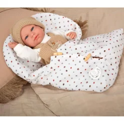 Muñecas Arias Elegance Cris Beige con Saco de Dormir