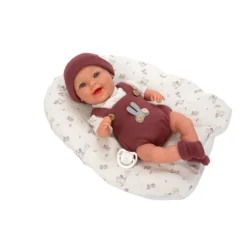 Muñecas Arias Elegance Gadi Granate con Cojín 35 cm