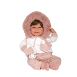 Muñecas Arias Muñeca con Peso Elegance Zoe Rosa con Manoplas