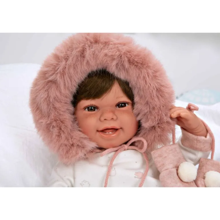 Muñecas Arias Muñeca con Peso Elegance Zoe Rosa con Manoplas