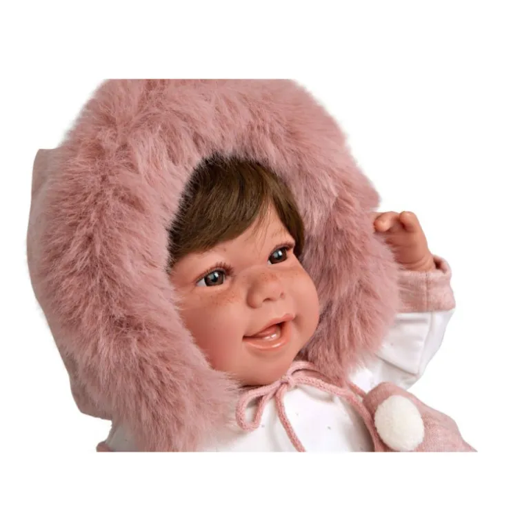 Muñecas Arias Muñeca con Peso Elegance Zoe Rosa con Manoplas