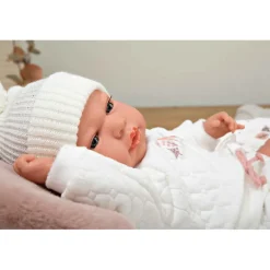 Muñecas Arias Muñeca con Peso Elegance Andie Rosa con Saquito de Dormir 40 cm