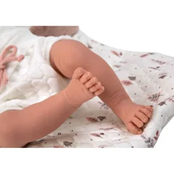 Muñecas Arias Muñeca con Peso Elegance Andie Rosa con Saquito de Dormir 40 cm