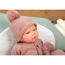Mueñcas Arias Reborn Elba Rosa con Saco de Dormir 40 cm