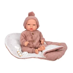 Mueñcas Arias Reborn Elba Rosa con Saco de Dormir 40 cm