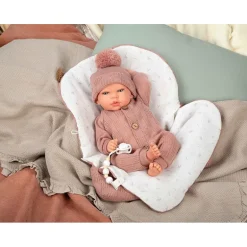 Mueñcas Arias Reborn Elba Rosa con Saco de Dormir 40 cm