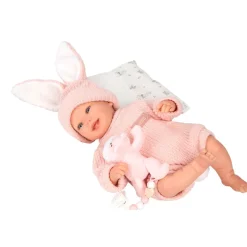 Mueñcas Arias Reborn Lucía con Cojín y Peluche 45 cm