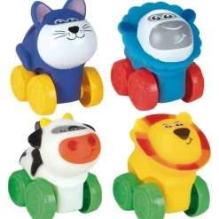 Nenittos 4 Animalitos Blanditos con Ruedas Varios Modelos