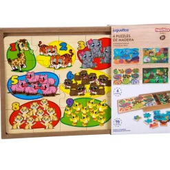 Nenittos 4 Puzzles de Madera