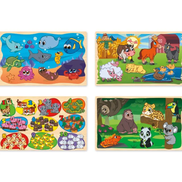 Nenittos 4 Puzzles de Madera