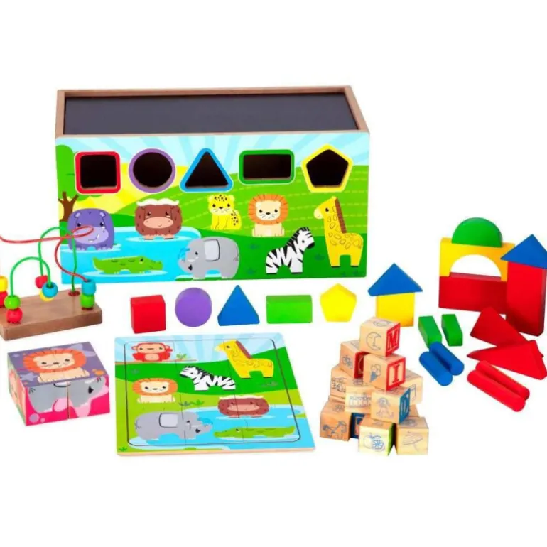 Nenittos Baúl de Madera con Actividades