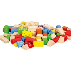 Nenittos Cubo Bloques de Madera 100 Piezas