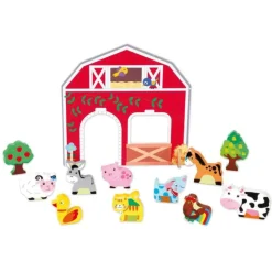 Nenittos Granja de Madera con Animalitos