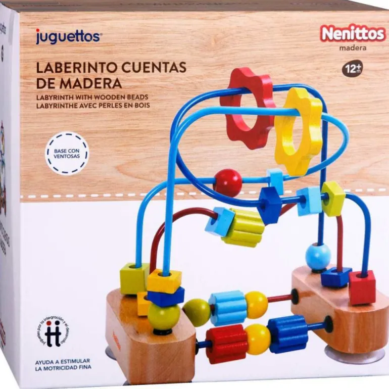 Nenittos Laberinto Cuentas de Madera