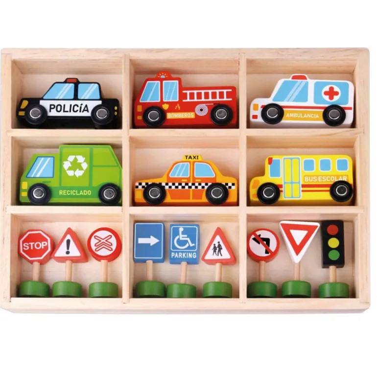 Nenittos Set de Educación Vial de Madera