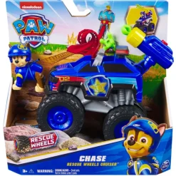 Paw Patrol Camión de Policía Rescue Wheels Cruiser y Figura de Chase