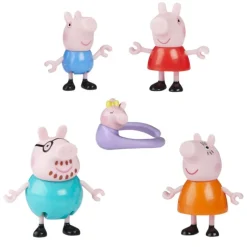 Peppa Pig Pack 5 Figuras Peppa y su Familia de 5