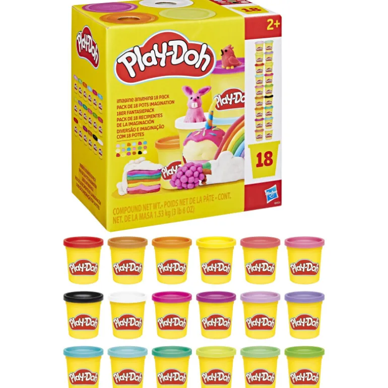 Play-Doh Pack 18 Botes Imagine Anything
